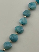 Heart Turquoise Sillicatite Beads - DIY Beading Supplies
