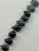 Teardrop Blue Sapphire Dyed Beads - DIY Beading Supplies