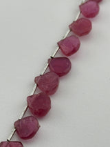 Unusual Heart Pink Sapphire Natural Beads - DIY Beading Supplies