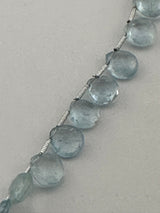 Heart Aquamarine Natural Beads - DIY Beading Supplies