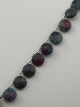 Coin Ruby Zoisite Beads - DIY Beading Supplies