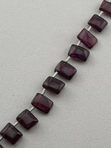Chicklet Mystic Garnet Beads - DIY Beading Supplies
