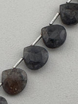 Heart Iolite Natural Beads - DIY Beading Supplies