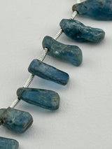 Stick Royal Blue Kyanite Natural Beads - DIY Beading Supplies