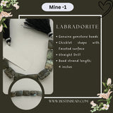 Labradorite Natural Chicklet Bead Strand