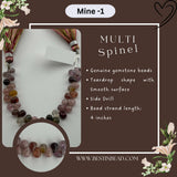 Multi Spinel Natural Teardrop Bead Strand