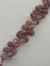 Multi Spinel Faceted Pear 4 inch Bead Strand 4X6-4.5X7mm & 26 Cts Natural Semi Precious Gemstone Birthstone Women Jewelry Making Necklace
