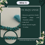Turquoise Natural Natural Heart Bead Strand