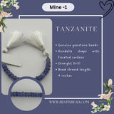 Tanzanite Rondelle Bead Strand