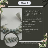 Mystic Bio Sillimanite Heart Bead Strand