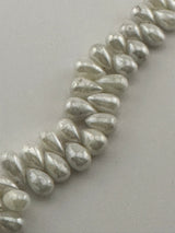 Teardrop Mystic White Sillimanite Beads - DIY Beading Supplies