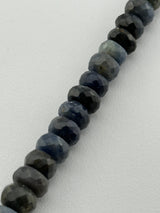 Rondelle Blue Sapphire Dyed Beads - DIY Beading Supplies
