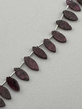 Flat Marquise Mystic Garnet Beads - DIY Beading Supplies