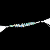 Ethiopian Opal White Faceted Heart 4 inch Bead Strand 4.5-6.5 MM & 16.5 Carats Natural Semi Precious Gemstone Birthstone DIY Jewelry