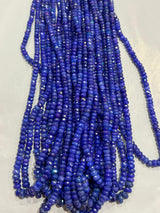 Ethiopian Opal Blue Faceted Rondelle 16 inch Bead Strand 3.5-8 MM & 49 Carats Natural Semi Precious Gemstone Birthstone DIY Jewelry