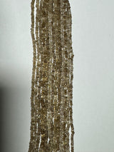 Beer Quartz Coated Rondelle Gemstone Beads - Natural Semi Precious Bead Strand - Sizes 2mm to 7mm - Jewelry Making Supplies