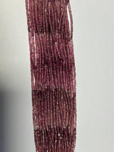 Pink Tourmaline Shaded Rondelle Gemstone Beads - Natural Semi Precious Bead Strand - Sizes 2mm to 7mm - Jewelry Making Supplies
