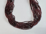 Rhodolite Garnet Shaded Rondelle Gemstone Beads - Natural Semi Precious Bead Strand - Sizes 2mm to 7mm - Jewelry Making Supplies