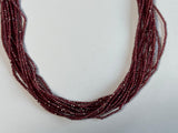 Rhodolite Garnet Shaded Rondelle Gemstone Beads - Natural Semi Precious Bead Strand - Sizes 2mm to 7mm - Jewelry Making Supplies