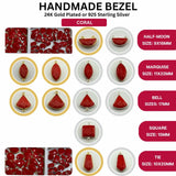 Supplies for modern DIY jewelry, featuring a variety of crescent moon and marquise-shaped gemstone charms.