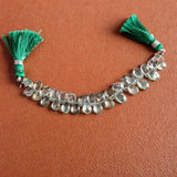 Moss Aquamarine Pear Beads | AAA Faceted Briolette, March Birthstone