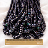 Ethiopian Black Opal Rondelle Beads | Natural Welo Smooth & Faceted Gemstone | Bulk Strand