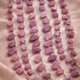 Ruby Slice Bead Strand, Natural Gemstone Jewelry Making