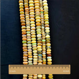 Ethiopian White Opal Smooth Rondelle Beads | Natural Welo Fire Opal Gemstone | Bulk Strand Lot