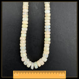 Natural Ethiopian Opal Rondelle Beads – Faceted Fire Opal Strand (16 Inch)