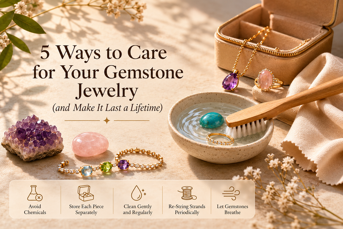 5 Ways to Care for Your Gemstone Jewelry (and Make It Last a Lifetime)