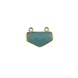 Boho Chic Chalcedony Blue Bezel Pendant - Handcrafted Gemstone Necklace in 925 Sterling Silver with Stunning Finishes