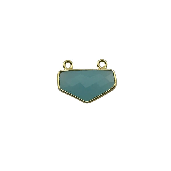 Boho Chic Chalcedony Blue Bezel Pendant - Handcrafted Gemstone Necklace in 925 Sterling Silver with Stunning Finishes