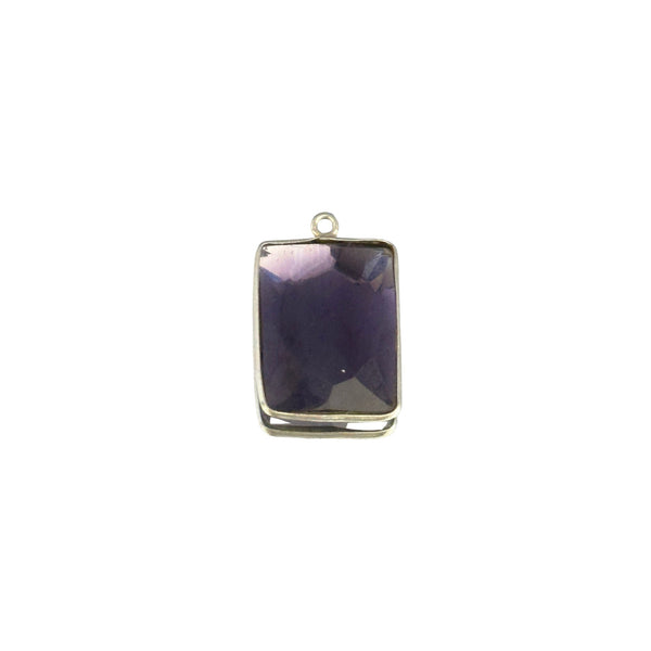 Boho Chic Amethyst Bezel Pendant - Handcrafted Gemstone Necklace in 925 Sterling Silver with Stunning Finishes