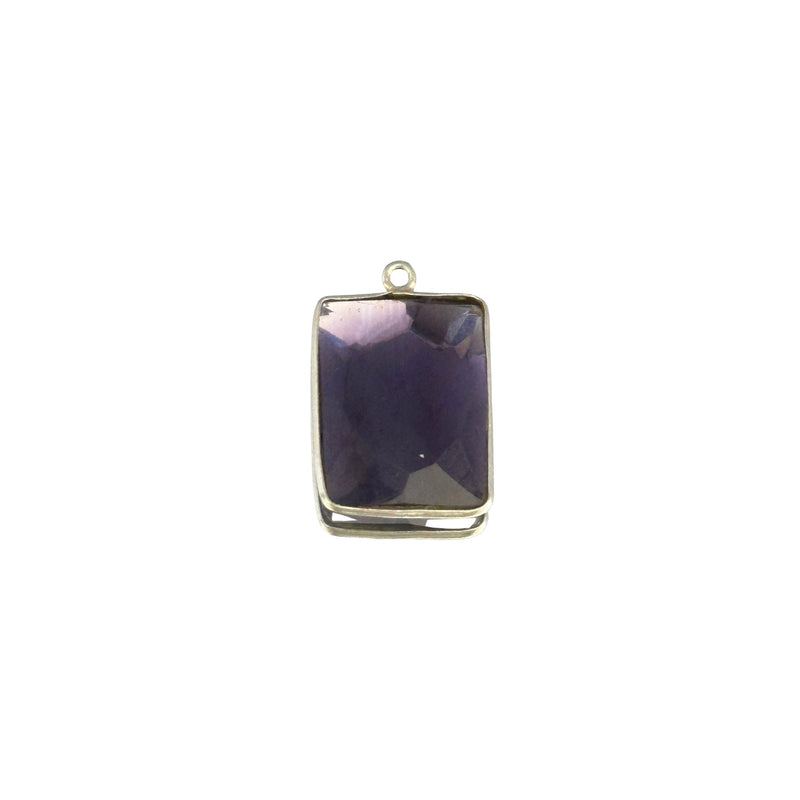 Boho Chic Amethyst Bezel Pendant - Handcrafted Gemstone Necklace in 925 Sterling Silver with Stunning Finishes