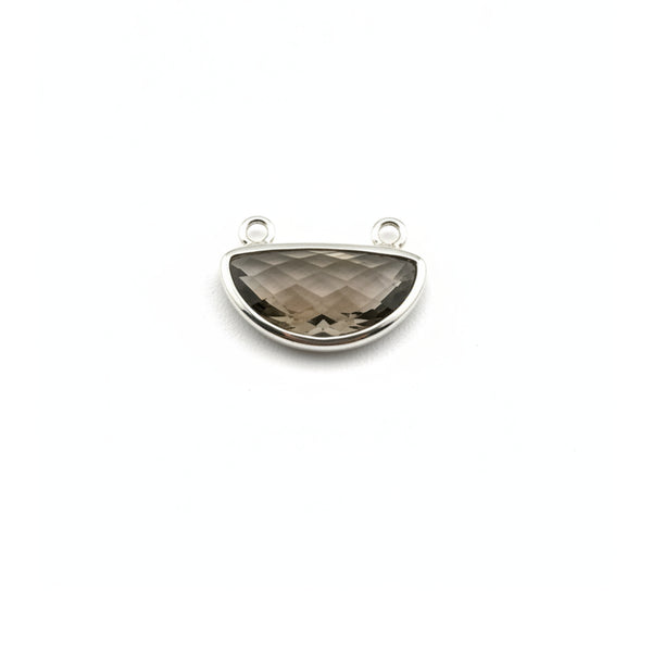 Boho Chic Smoky Quartz Bezel Pendant - Handcrafted Gemstone Necklace in 925 Sterling Silver with Stunning Finishes