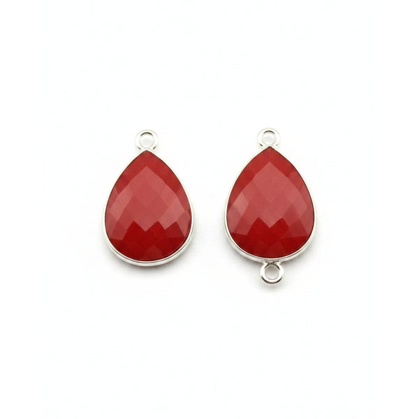 Boho Chic Coral Bezel Pendant - Handcrafted Gemstone Necklace in 925 Sterling Silver with Stunning Finishes