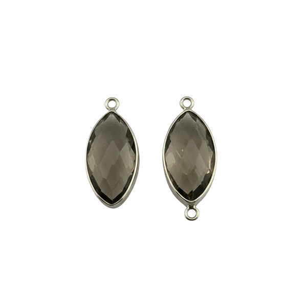 Boho Chic Smoky Quartz Bezel Pendant - Handcrafted Gemstone Necklace in 925 Sterling Silver with Stunning Finishes