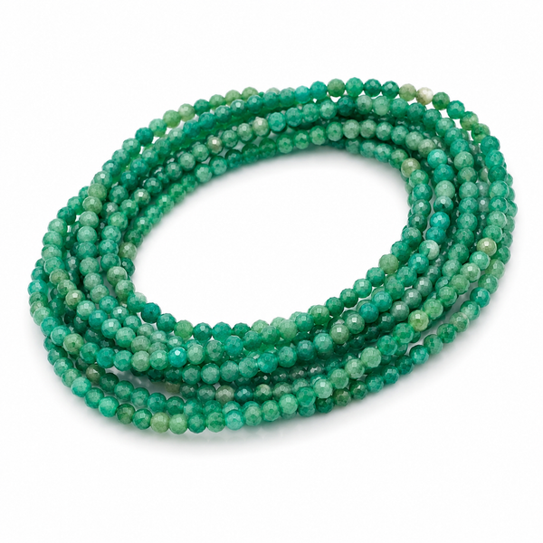 Amazonite Shaded Faceted Rondelle Gemstone Beads 2-2.5mm natural semi-precious bead strand for jewelry making