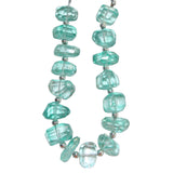Green Quartz Jewelry Gemstone Necklace Beads - Unusual Handmade Natural Green Quartz is Perfect For DIY Jewelry Making Earrings, Bracelet