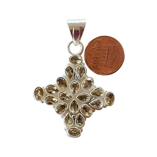 Citrine handmade gemstone pendants.