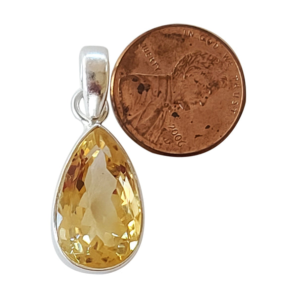 Citrine handmade gemstone pendants.