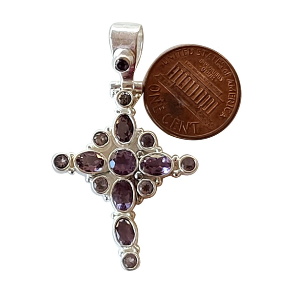 Amethyst handmade gemstone pendants.