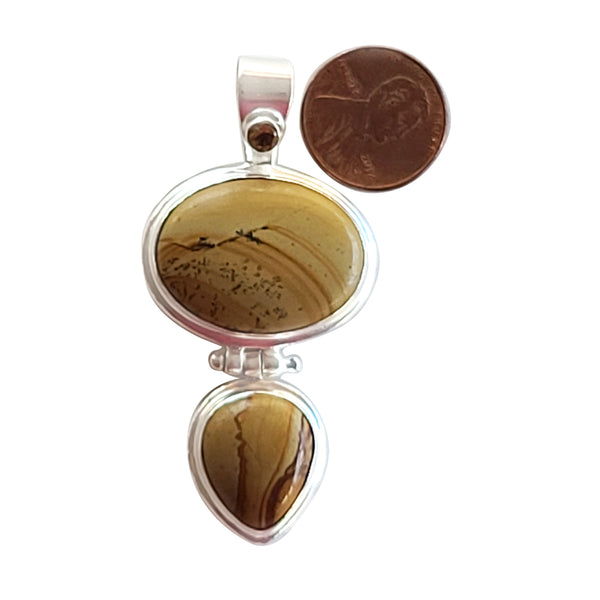 Jasper Assorted Vintage Pendants Necklace - 925 Sterling Silver Handmade DIY Jewelry Making - Natural Gemstone Pendants - Gifts For Her