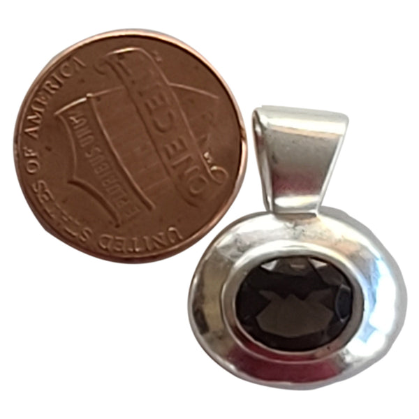 Smoky Topaz handmade gemstone pendants.