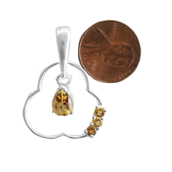 Citrine handmade gemstone pendants.