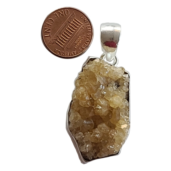 Citrine Rough Assorted Vintage Pendants Necklace - 925 Sterling Silver Handmade DIY Jewelry Making - Natural Gemstone Pendants