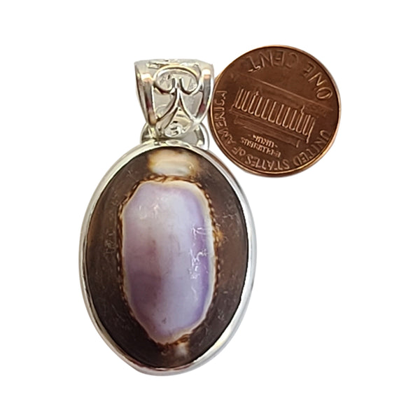 Cowery Shell handmade gemstone pendants.