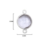 Boho Chic Clear Quartz Bezel Pendant - Handcrafted Gemstone Necklace in 925 Sterling Silver with Stunning Finishes