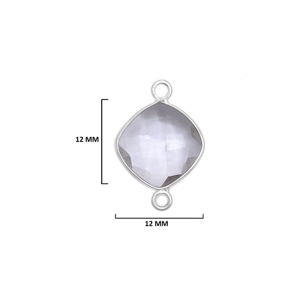 Boho Chic Clear Qurtz Bezel Pendant - Handcrafted Gemstone Necklace in 925 Sterling Silver with Stunning Finishes