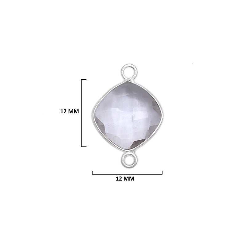 Boho Chic Clear Qurtz Bezel Pendant - Handcrafted Gemstone Necklace in 925 Sterling Silver with Stunning Finishes